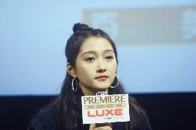 Actress Guan Xiaotong Promotes Film Oversize Love