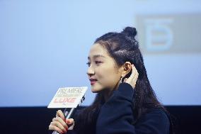 Actress Guan Xiaotong Promotes Film Oversize Love
