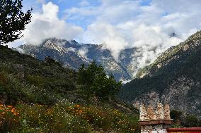 China Most Beautiful Jiaju Tibetan Village Villages