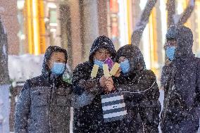 Heavy Snow Hits Harbin