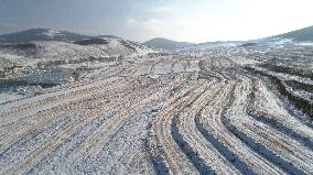 Huapiling Grassland Covered With Snow
