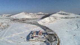 Huapiling Grassland Covered With Snow