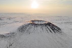 Aerial Photo Wulanhada Volcano Group No. 3