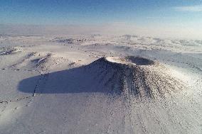 Aerial Photo Wulanhada Volcano Group No. 3