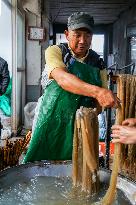 Traditional Sweet Potato Vermicelli Process