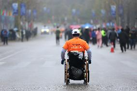 Disabled People Participate in Marathon