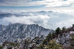 Laojun Mountain Covered With Snow