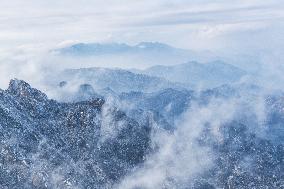 Laojun Mountain Covered With Snow
