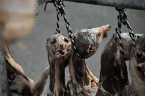 Dried Salted Dog Meat
