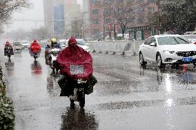 Temperature Sharp Drop In China