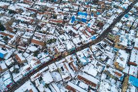 Century-old Street After Snow