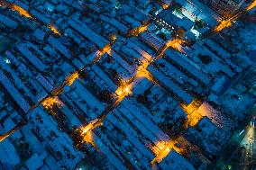 Century-old Street After Snow