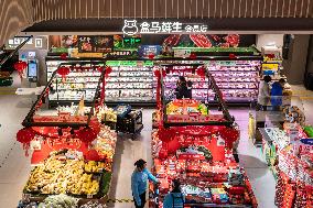 Hema Fresh Store In Shanghai