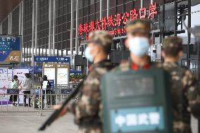 Armed Police Guard Hong Kong Zhuhai Macao Bridge