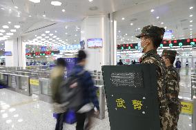 Armed Police Guard Hong Kong Zhuhai Macao Bridge