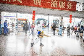 Epidemic Prevention Drills Ensure Spring Festival Travel Rush