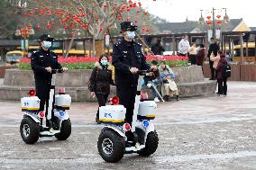 Smart Police Escort Spring Festival Scenic Spots