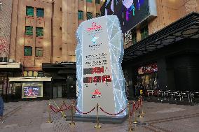 Beijing Winter Olympic Countdown Clock Appears in Wangfujing