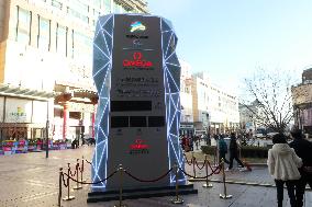 Beijing Winter Olympic Countdown Clock Appears in Wangfujing