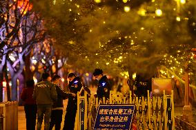 Colourful Lights Decorate Chang 'an Avenue in Beijing