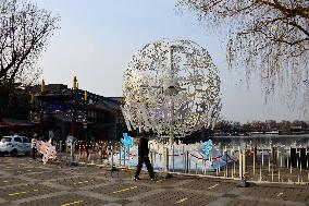 The Winter Olympics Statue Unveiled in Shichahai