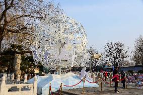 The Winter Olympics Statue Unveiled in Shichahai