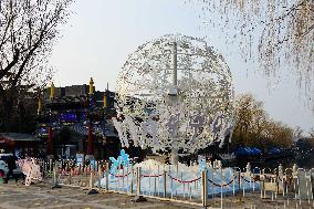 The Winter Olympics Statue Unveiled in Shichahai