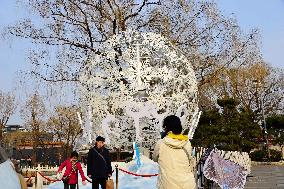 The Winter Olympics Statue Unveiled in Shichahai