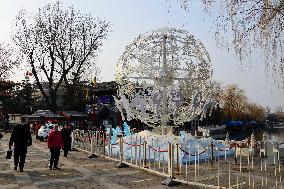 The Winter Olympics Statue Unveiled in Shichahai