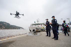 UAV Cross-sea Training