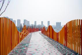 Colorful Steel Pipe Making Bridge Railings