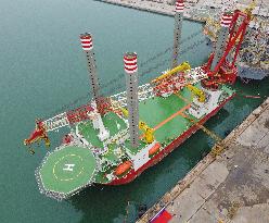 Pile Driven Salvage Vessel