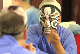 Beijing Opera Actors Make Up