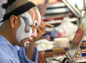 Beijing Opera Actors Make Up