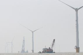 The First Rotating Current Tidal Offshore Wind Power Project in