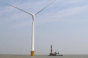 The First Rotating Current Tidal Offshore Wind Power Project in