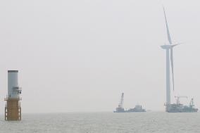 The First Rotating Current Tidal Offshore Wind Power Project in