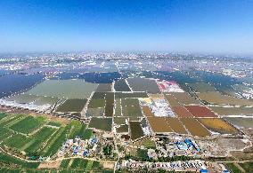 Colorful Salt Lake in Yuncheng