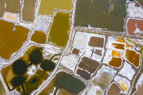 Colorful Salt Lake in Yuncheng