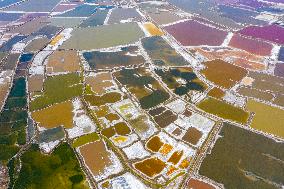 Colorful Salt Lake in Yuncheng