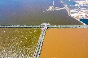 Colorful Salt Lake in Yuncheng