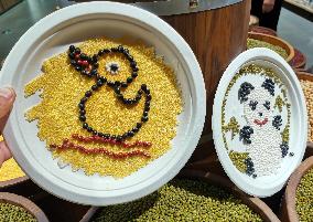 Grains Make Patterns In A Supermarket