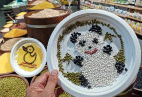 Grains Make Patterns In A Supermarket