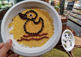 Grains Make Patterns In A Supermarket