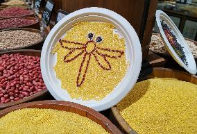 Grains Make Patterns In A Supermarket