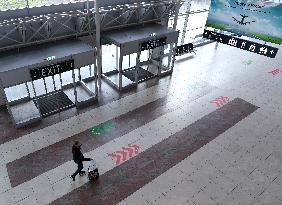 Empty hall of the Vaclav Havel Airport in Ruzyne, Prague