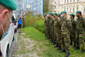 Soldiers in Marianske Lazne