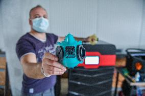 Zbynek Korneta, Eurazio Center, FFP3 respirator CIIRC RP95-3D, production