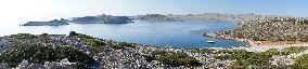 Kornati Islands National Park, The Kornati archipelago, Mana island, yacht