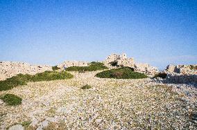 Kornati Islands National Park, The Kornati archipelago, Mana island, ruin